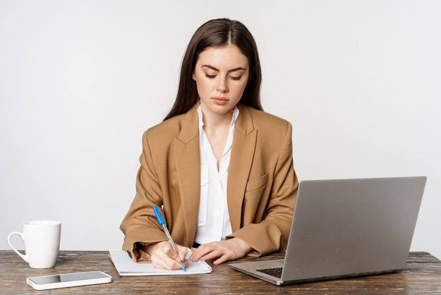 Preparation search trends showing a person planning and writing notes.